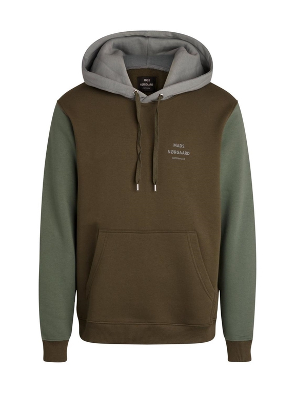 Mads Nørgaard Standard Block Sweat hoodie - Green Multi